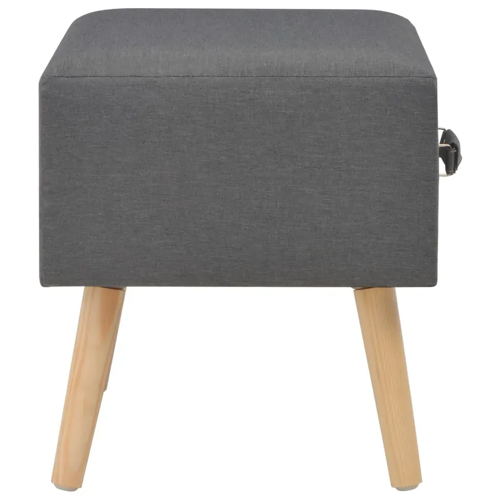 Bedside Cabinets 2 pcs Dark Grey 40x35x40 cm Fabric Price