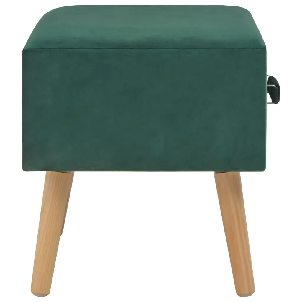 Bedside Cabinets 2 pcs Green 40x35x40 cm Velvet Price