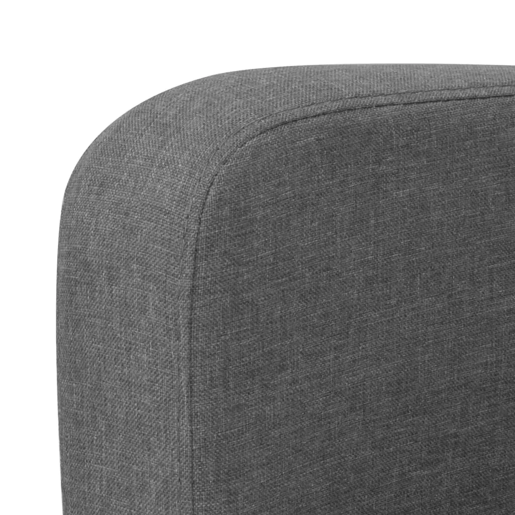 2 Piece Sofa Set Fabric Dark Grey Price