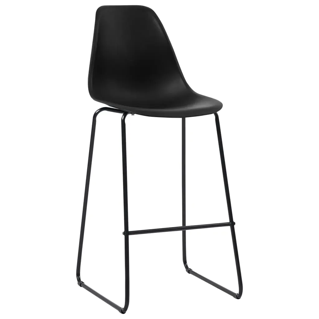 3 Piece Bar Set Plastic Black Price
