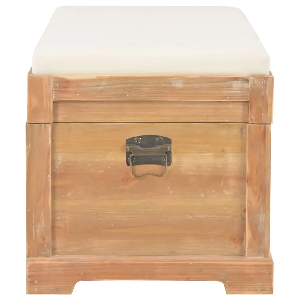 Storage Chest with Cushion 80x40x40 cm MDF Price