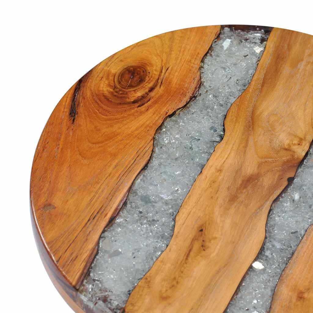 Coffee Table 40x45 cm Solid Teak Wood and Polyresin Price