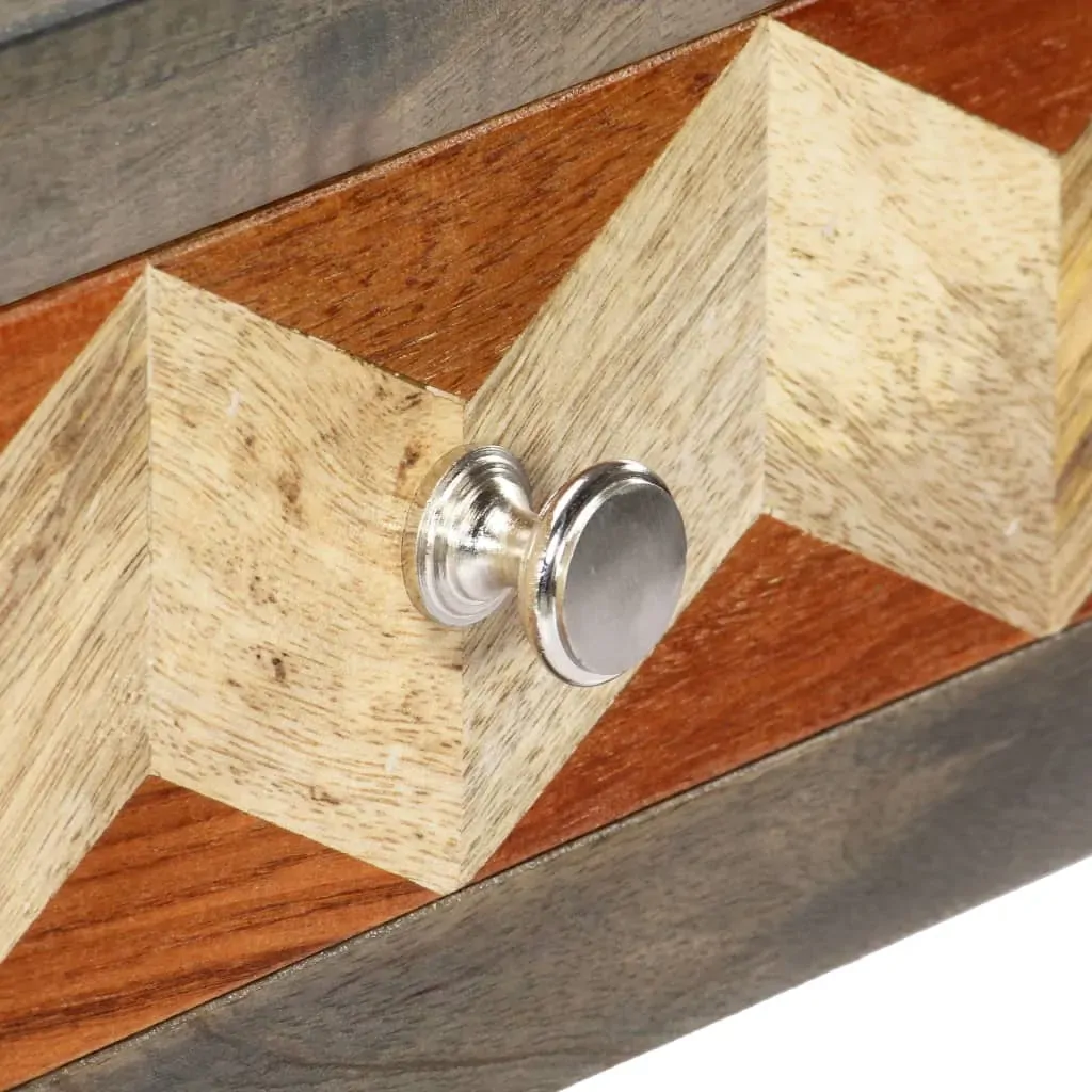 Console Table Grey 86x30x76 cm Solid Mango Wood Price