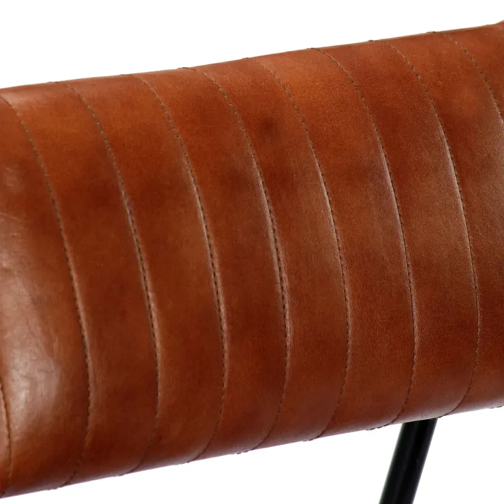 Rocking Chair Brown Real Leather Price