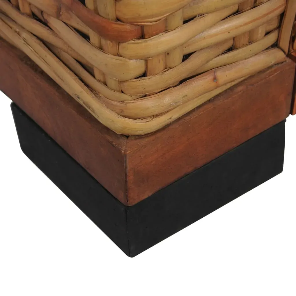 Armchair with Cushions Brown Natural Rattan Price