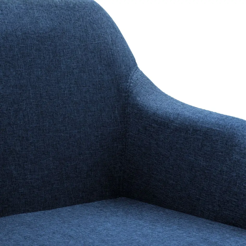 Swivel Dining Chair Blue Fabric Price