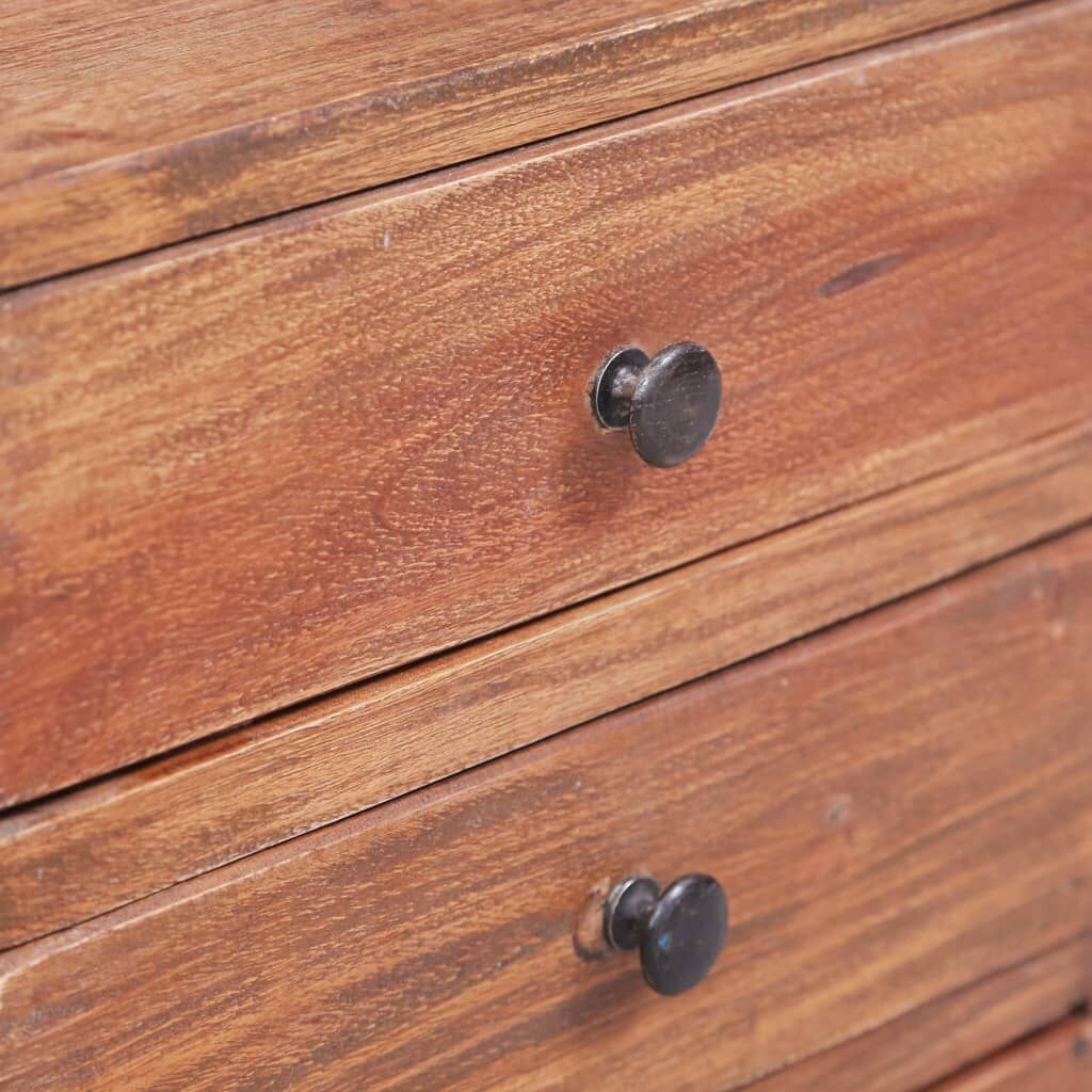 Bedside Cabinet with 3 Drawers 35x25x35 cm Solid Mahogany Wood Price