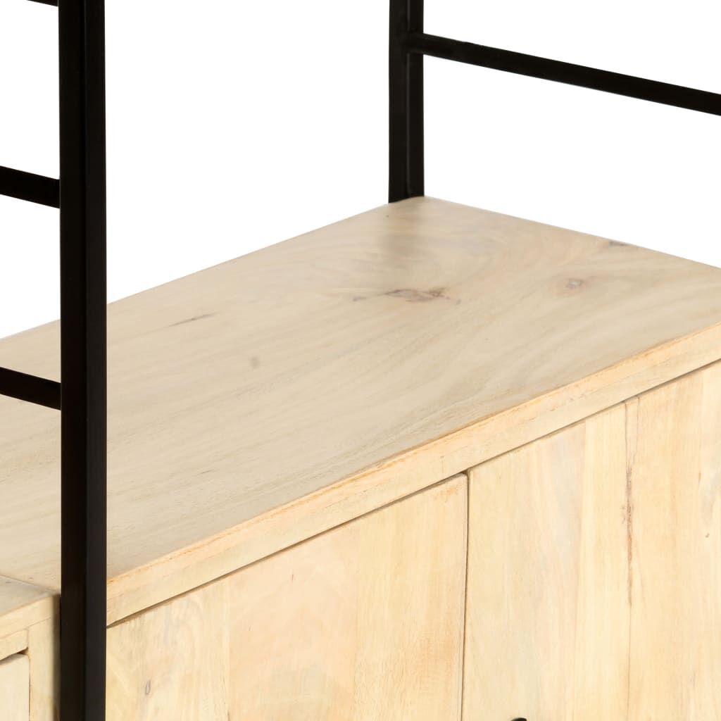 4-Tier Bookcase 124x30x180 cm Solid Mango Wood Price