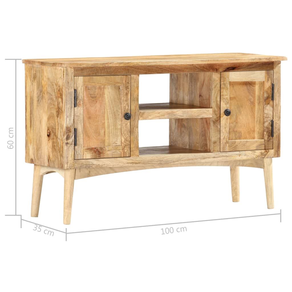 Sideboard 100x35x60 cm Solid Mango Wood Price