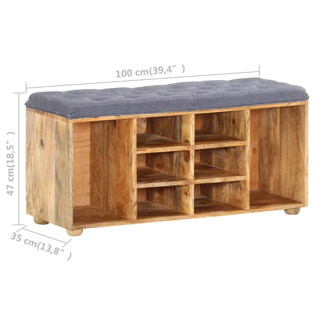 Hall Bench 100x35x47 cm Solid Mango Wood Price