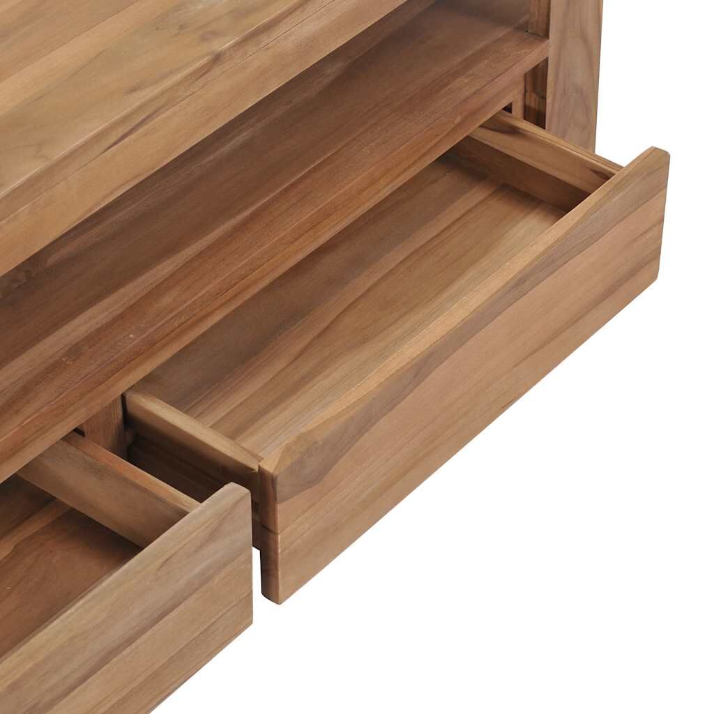 TV Cabinet 120x30x40 cm Solid Teak Wood Price