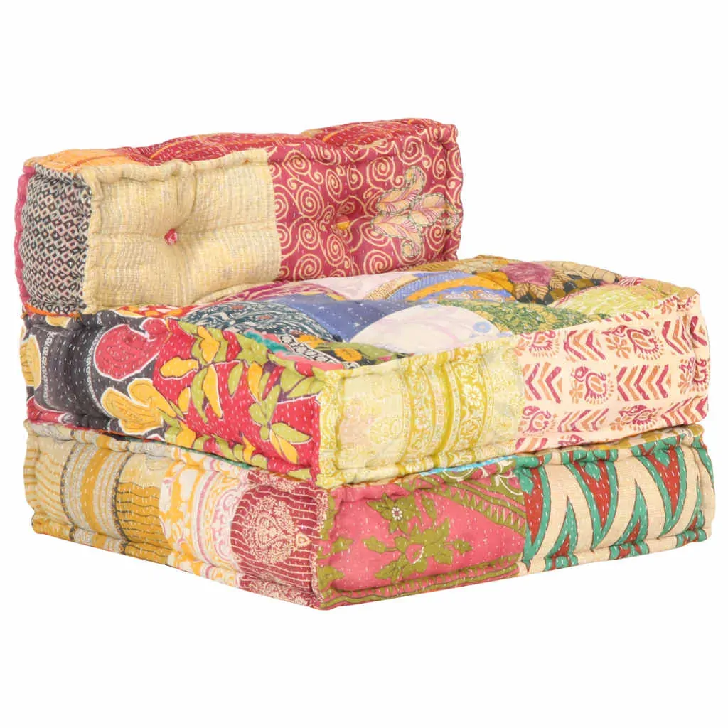 Modular Pouffe Patchwork Fabric Price