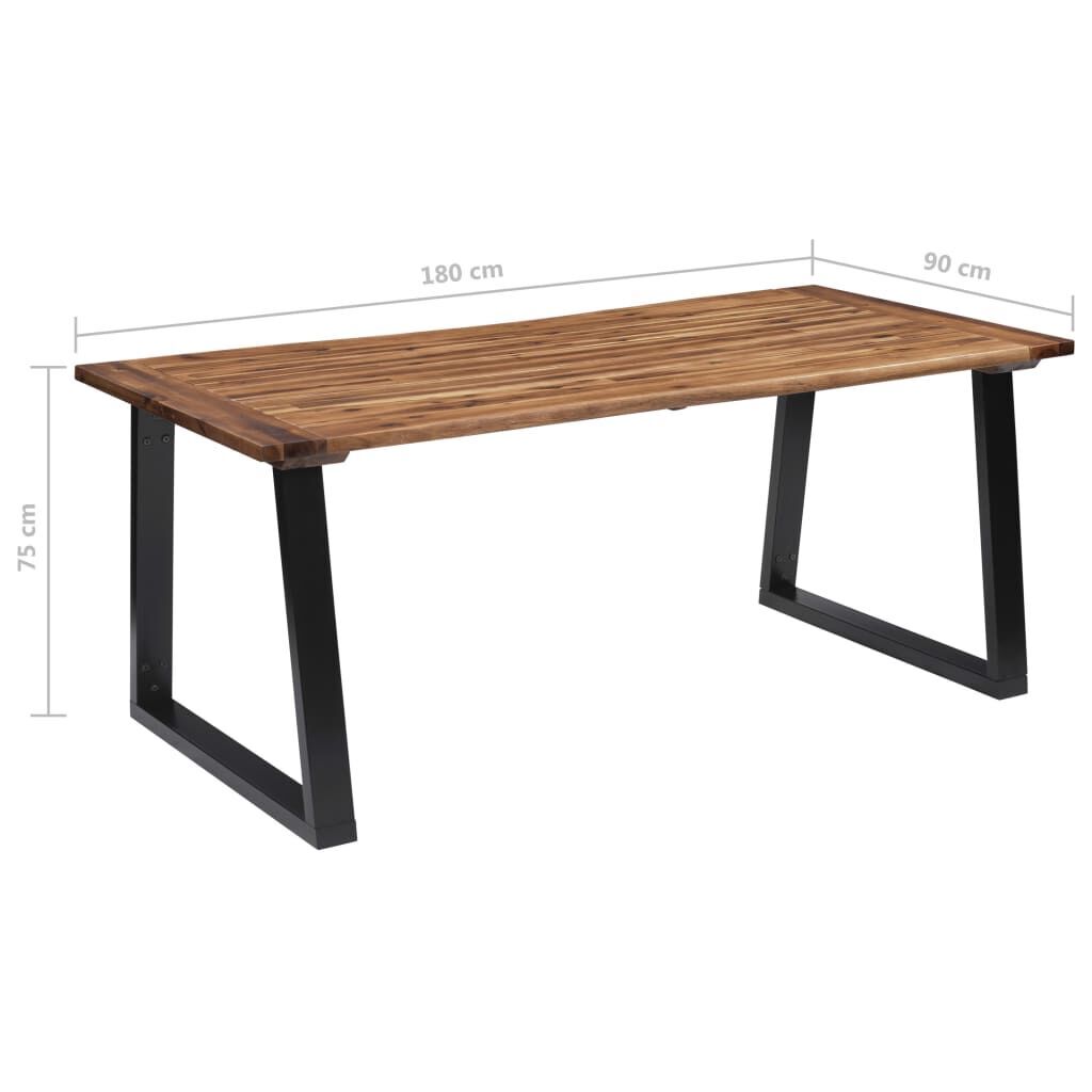 Dining Table Solid Acacia Wood 180x90 cm Price