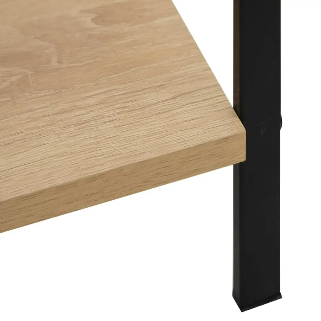3-Layer Book Shelf Oak 60x27.6x90.5 cm Engineered Wood Price