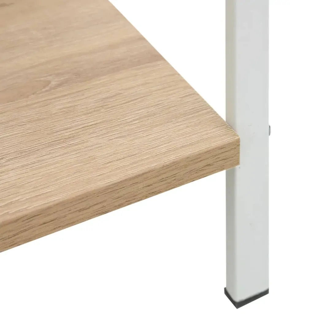 4-Layer Book Shelf Oak 60x27.6x124.5 cm Engineered Wood Price
