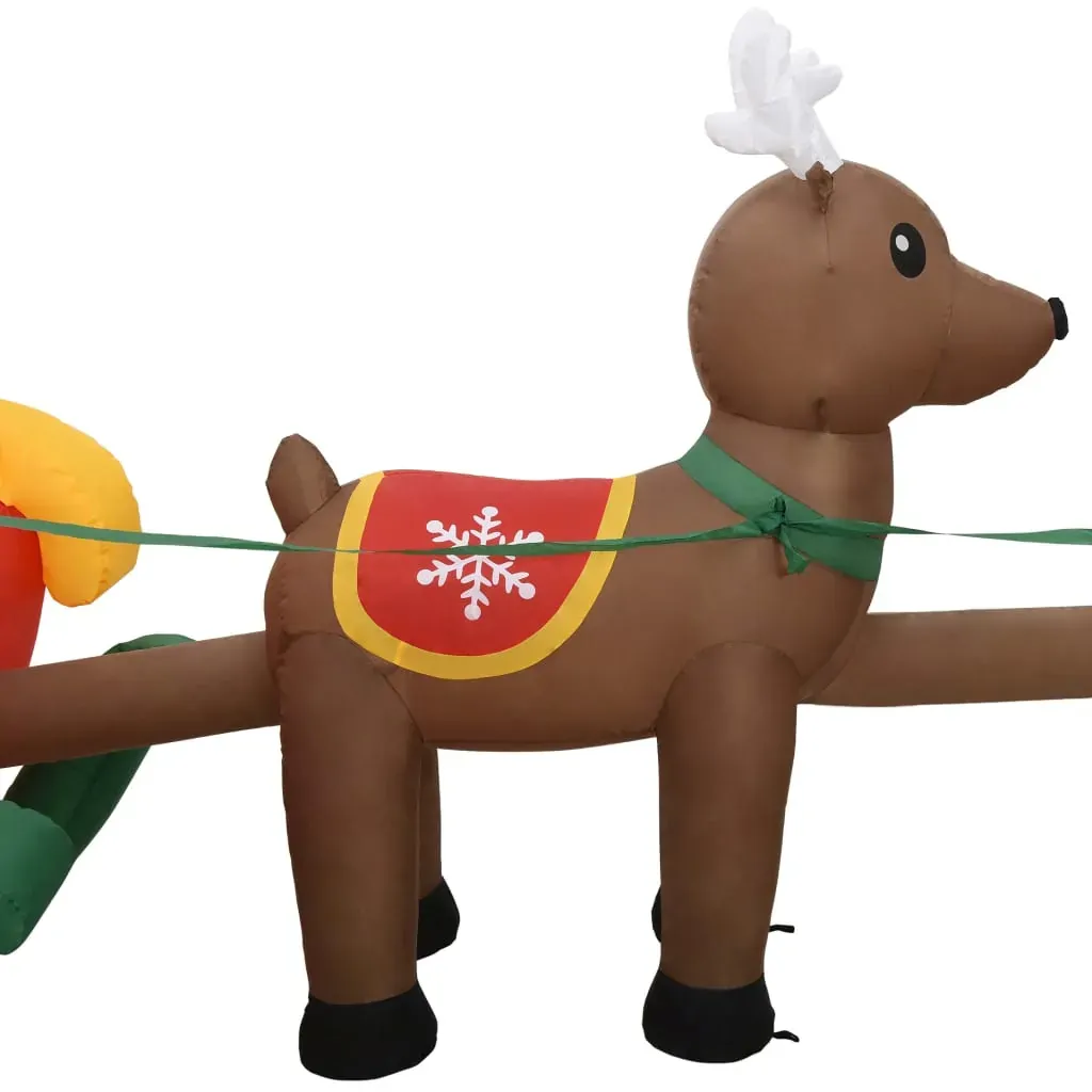 Christmas Inflatable Santa and Reindeer Decoration LED 490 cm Price