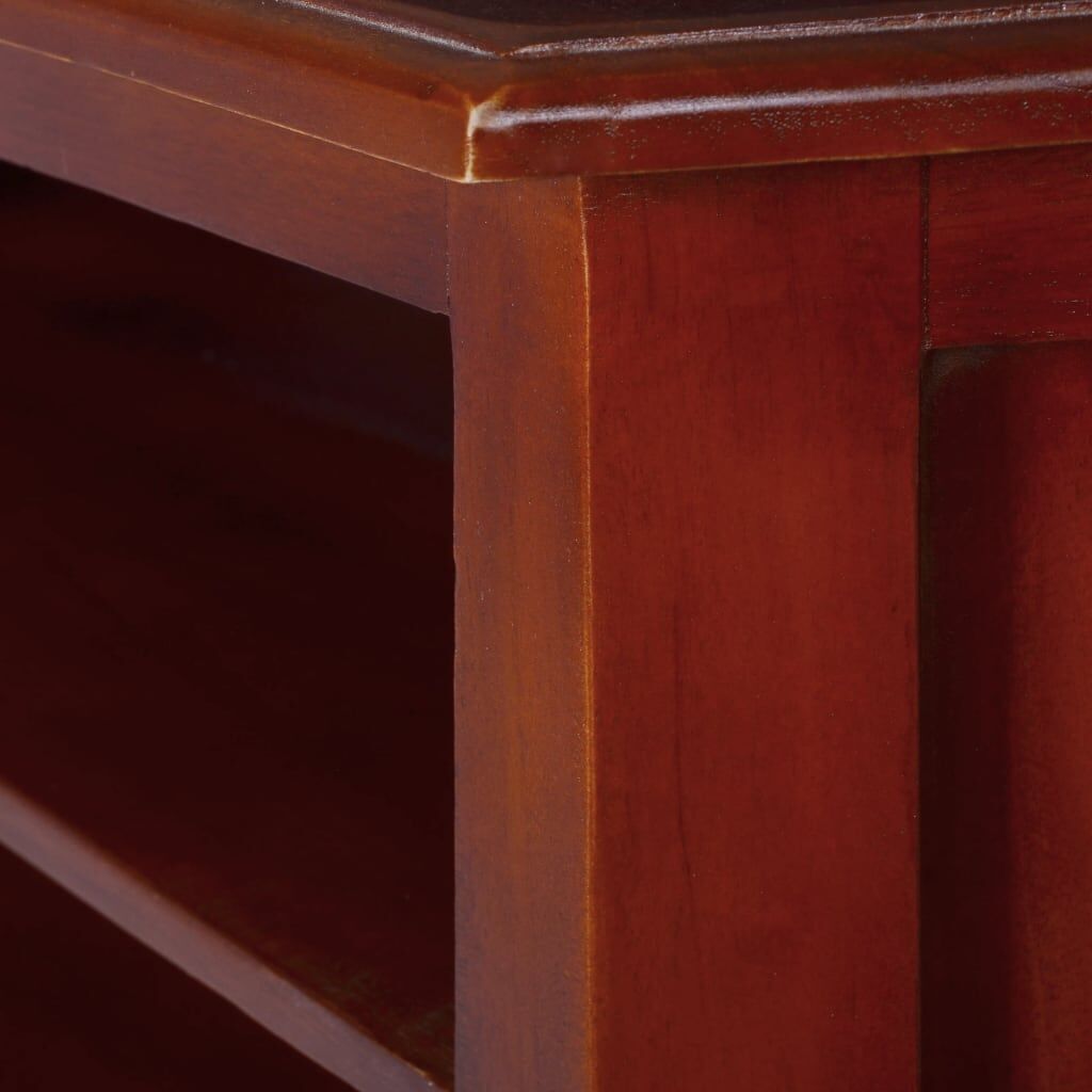 Corner TV Cabinet Classical Brown Solid Mahogany Wood Price