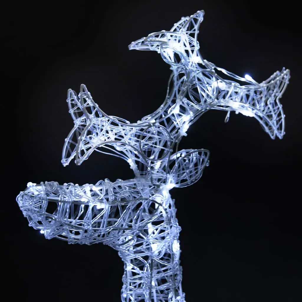 Reindeer Christmas Decoration 90 LEDs 60x16x100 cm Acrylic Price