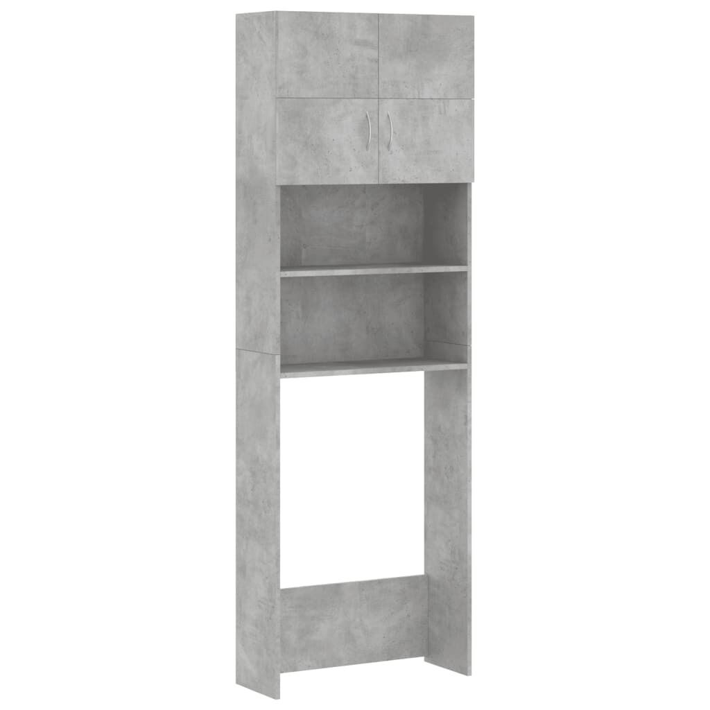Washing Machine Cabinet Set Concrete Grey Engineered Wood Price