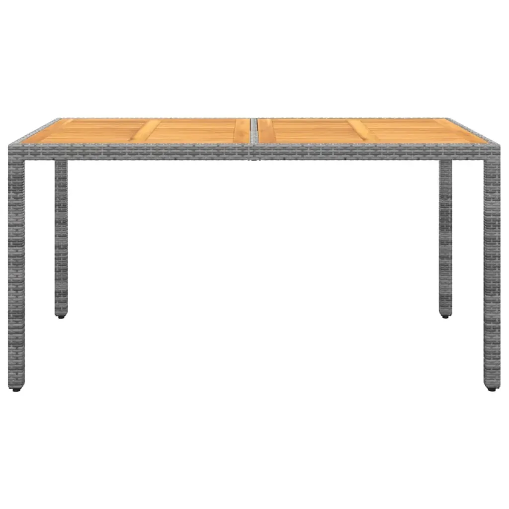 5 Piece Garden Dining Set Poly Rattan Grey Price