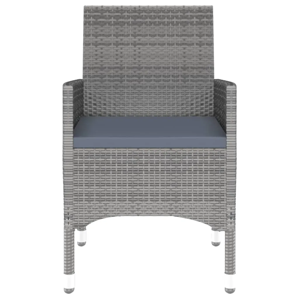 9 Piece Garden Dining Set Poly Rattan Grey Price