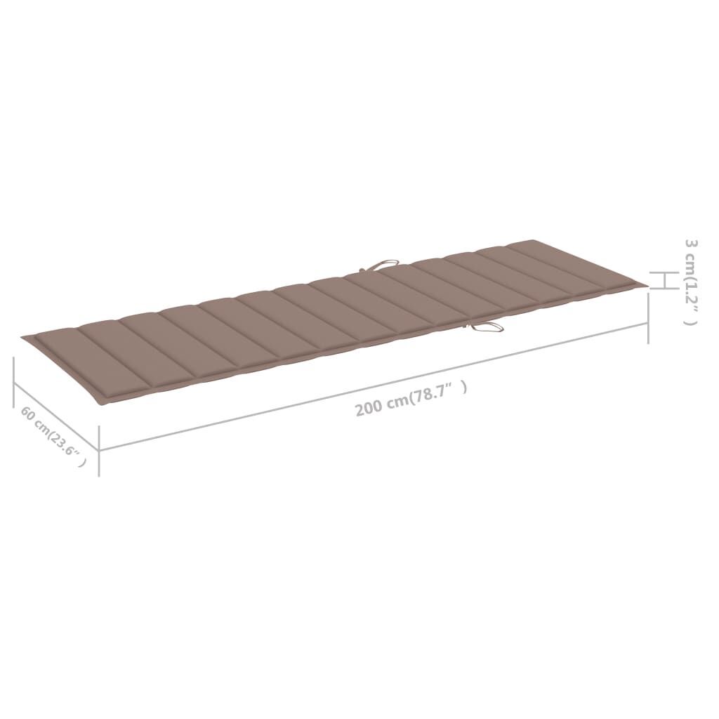 2-Person Garden Sun Lounger with Cushions Solid Acacia Wood Price