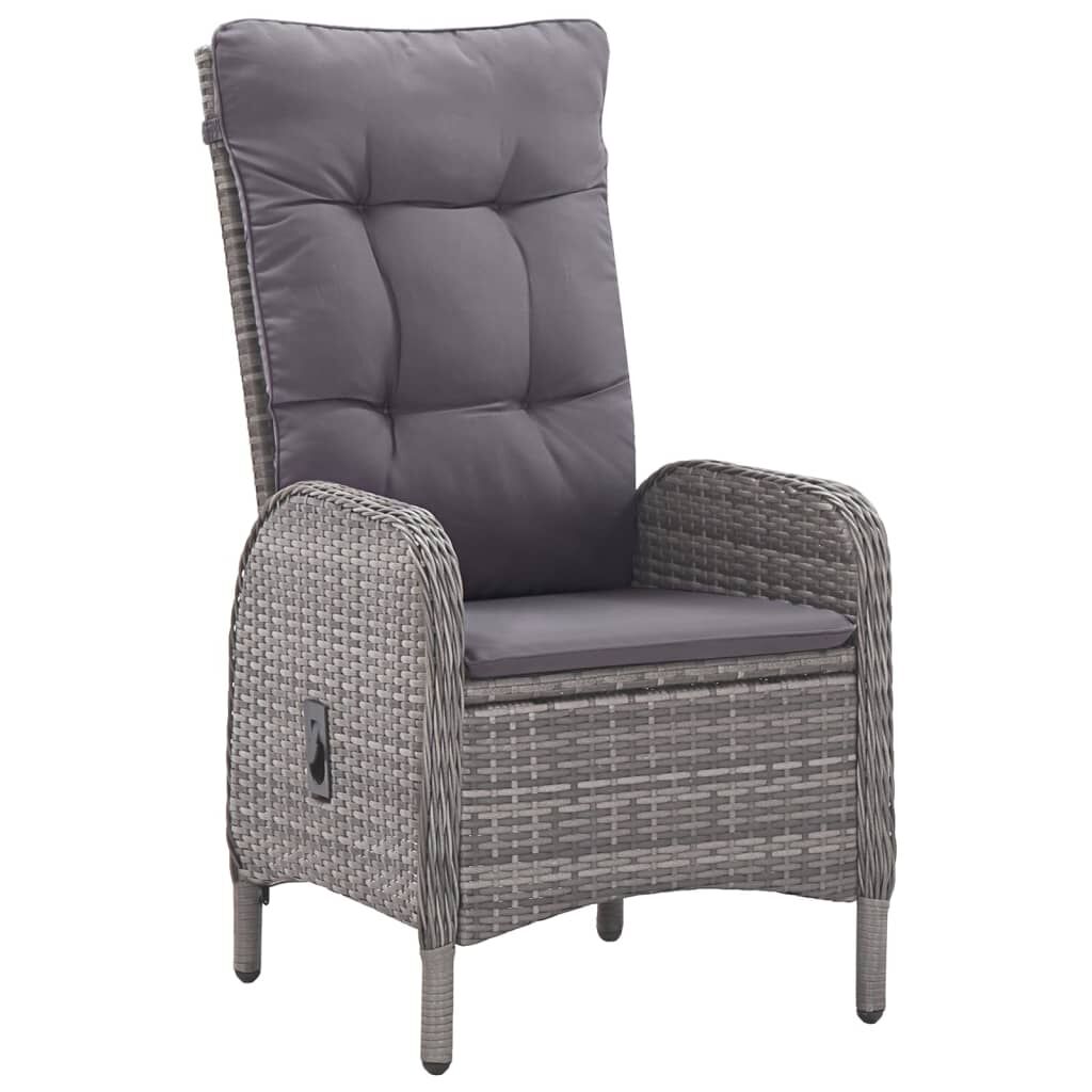 7 Piece Garden Dining Set Grey Price