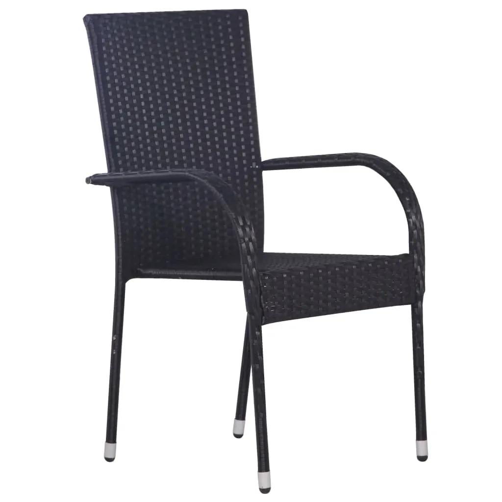 3 Piece Garden Dining Set Black Price
