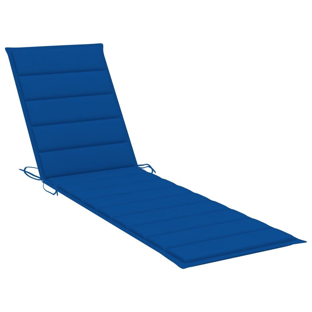 Sun Loungers 2 pcs with Table and Cushion Solid Teak Wood Price