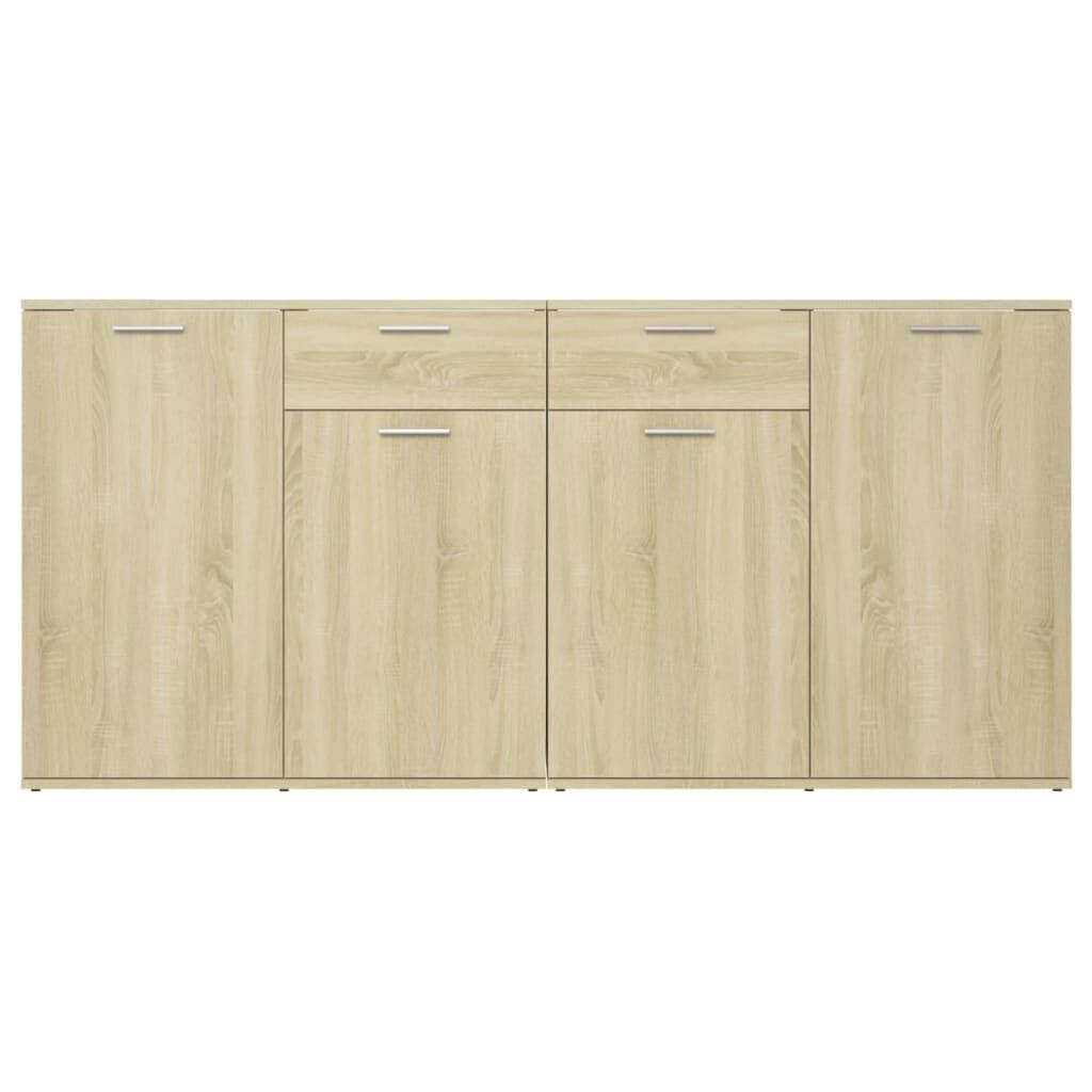 Sideboard Sonoma Oak 160x36x75 cm Engineered Wood Price