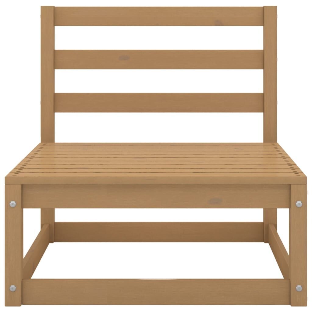 10 Piece Garden Lounge Set Honey Brown Solid Pinewood Price
