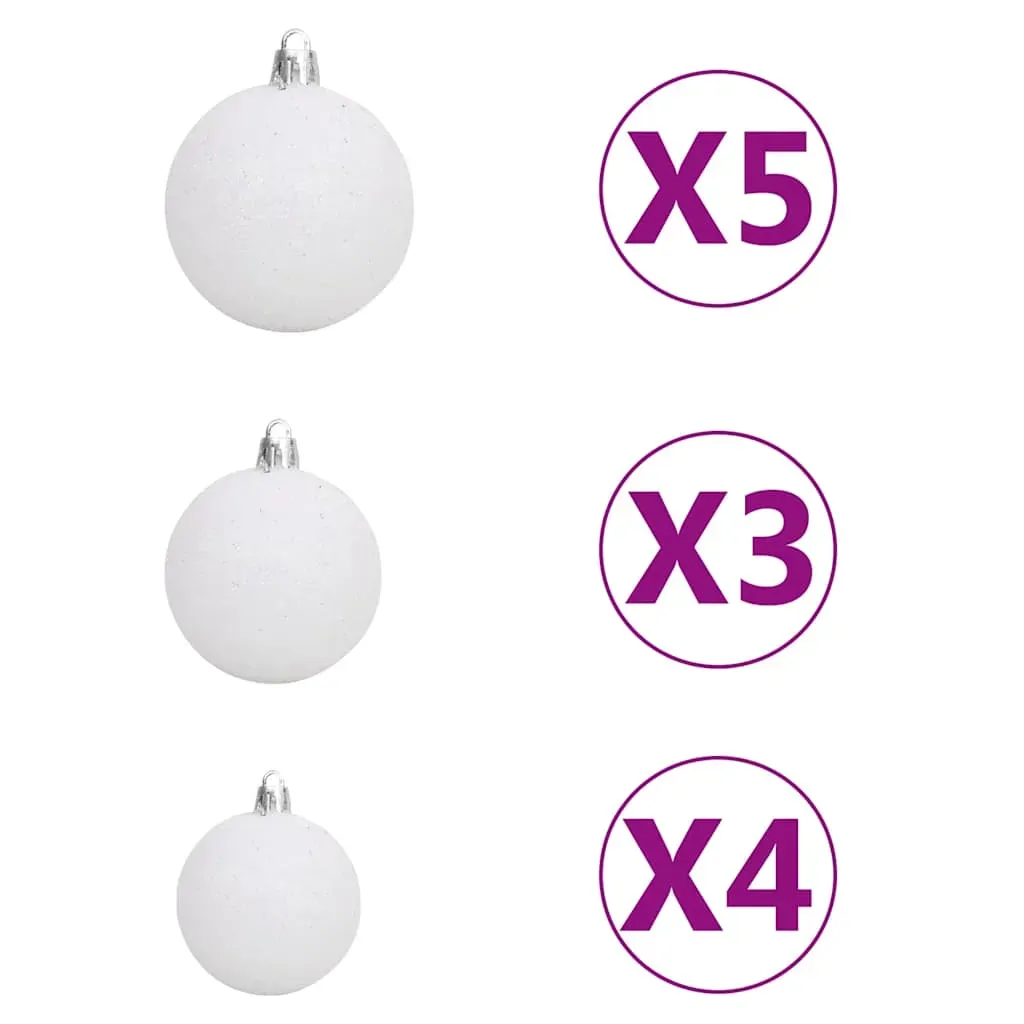 Artificial Pre-lit Christmas Tree with Ball Set Blue 120 cm PVC Price