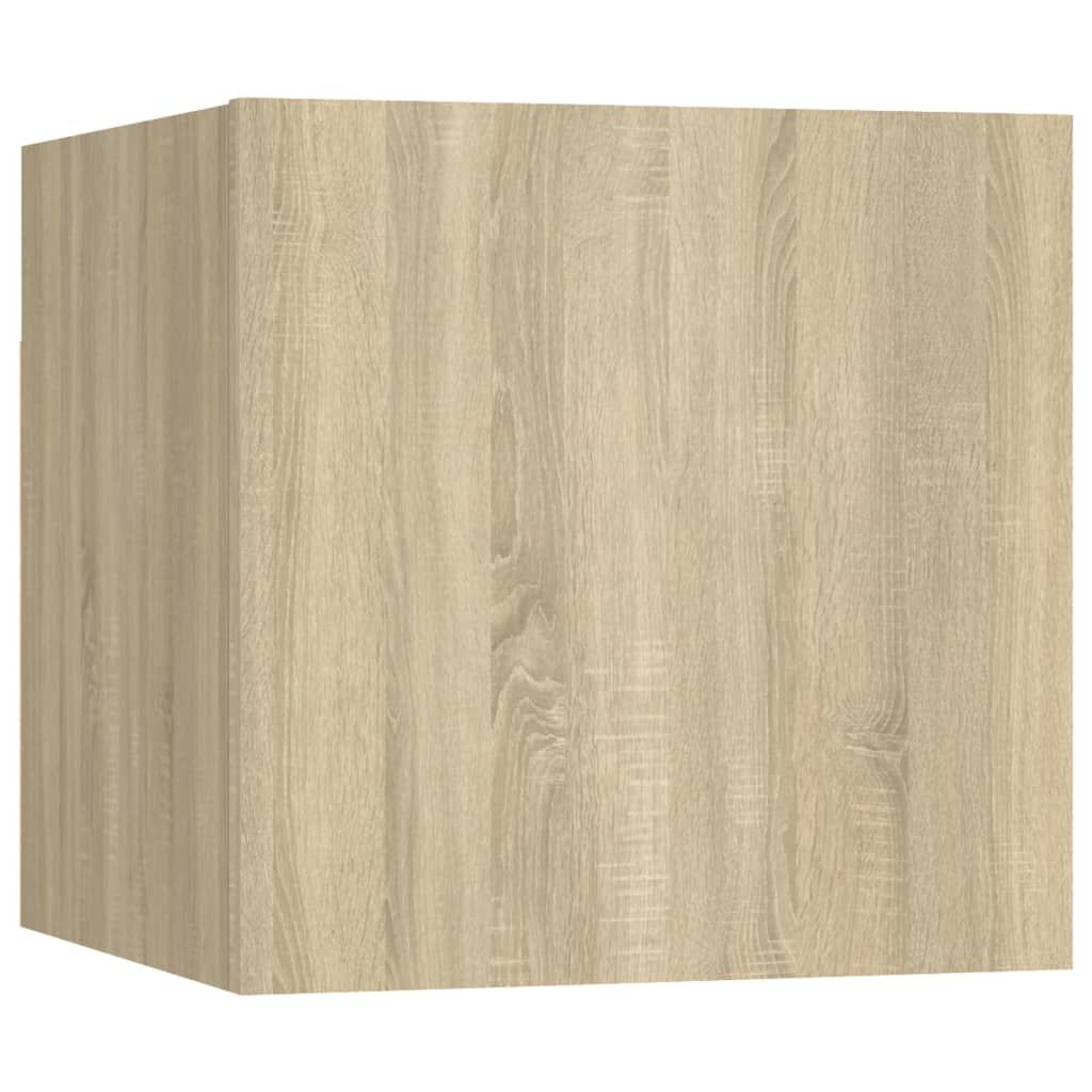 3 Piece TV Cabinet Set Sonoma Oak Engineered Wood Price