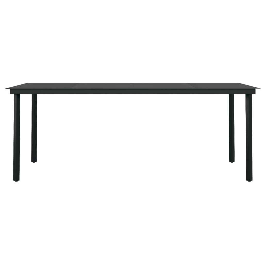 7 Piece Garden Dining Set Black Price