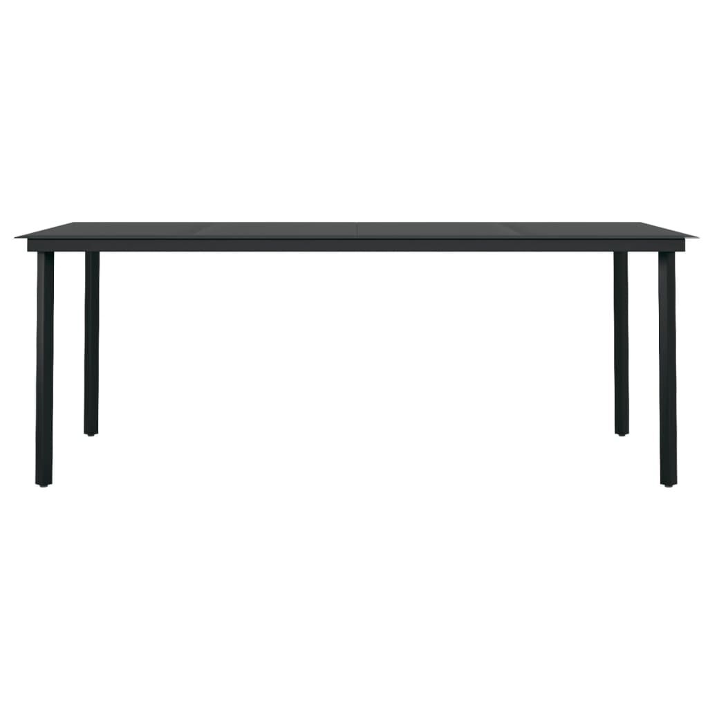 9 Piece Garden Dining Set Black Price