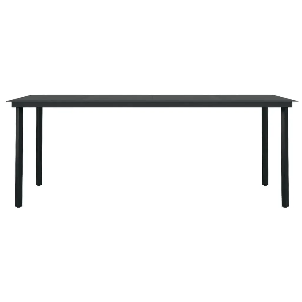 9 Piece Garden Dining Set Black Price