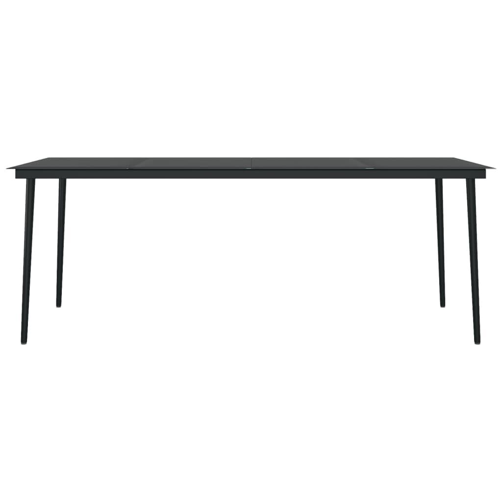 9 Piece Garden Dining Set Black Price