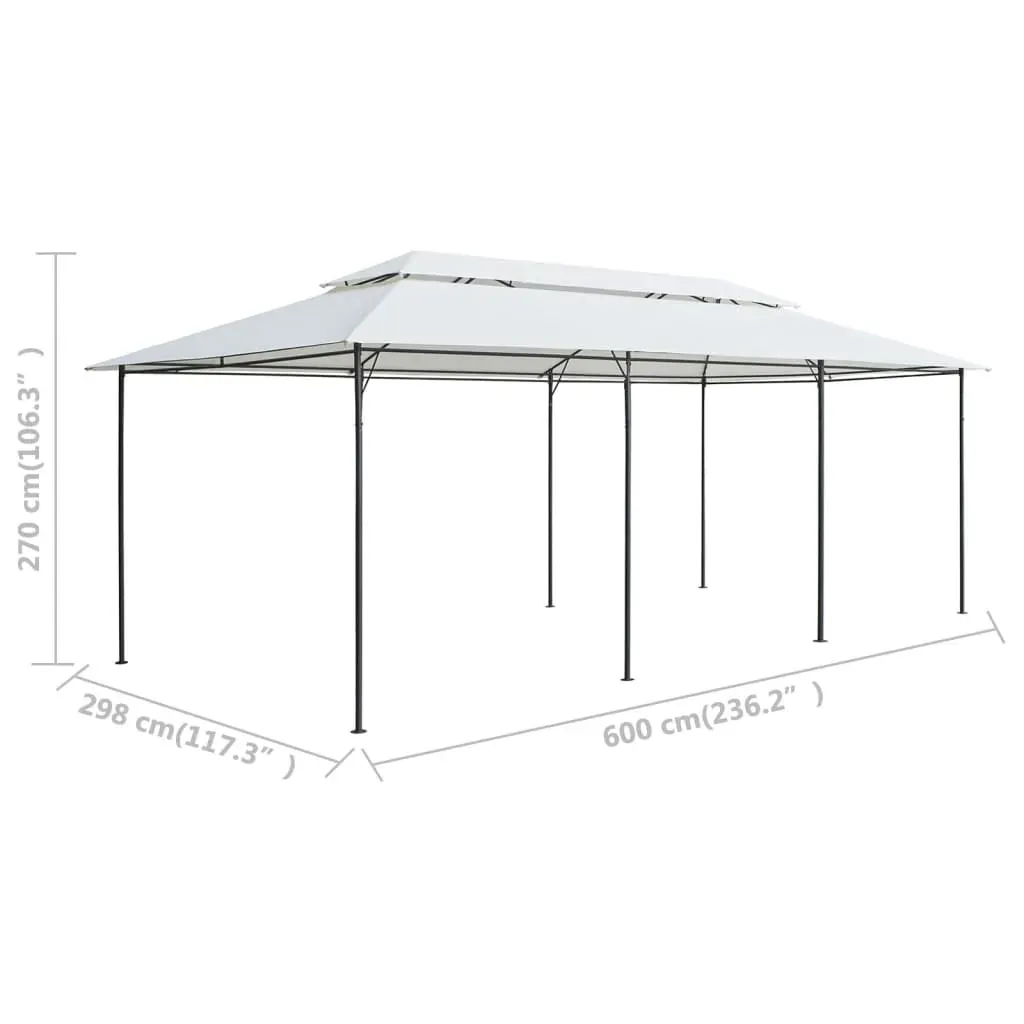 Gazebo 600x298x270 cm White 180g/m² Price