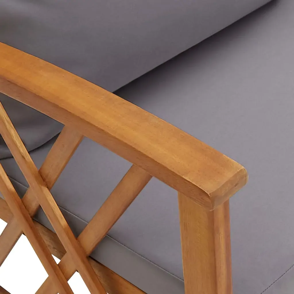 Garden Bench with Cushions 119 cm Solid Acacia Wood Price