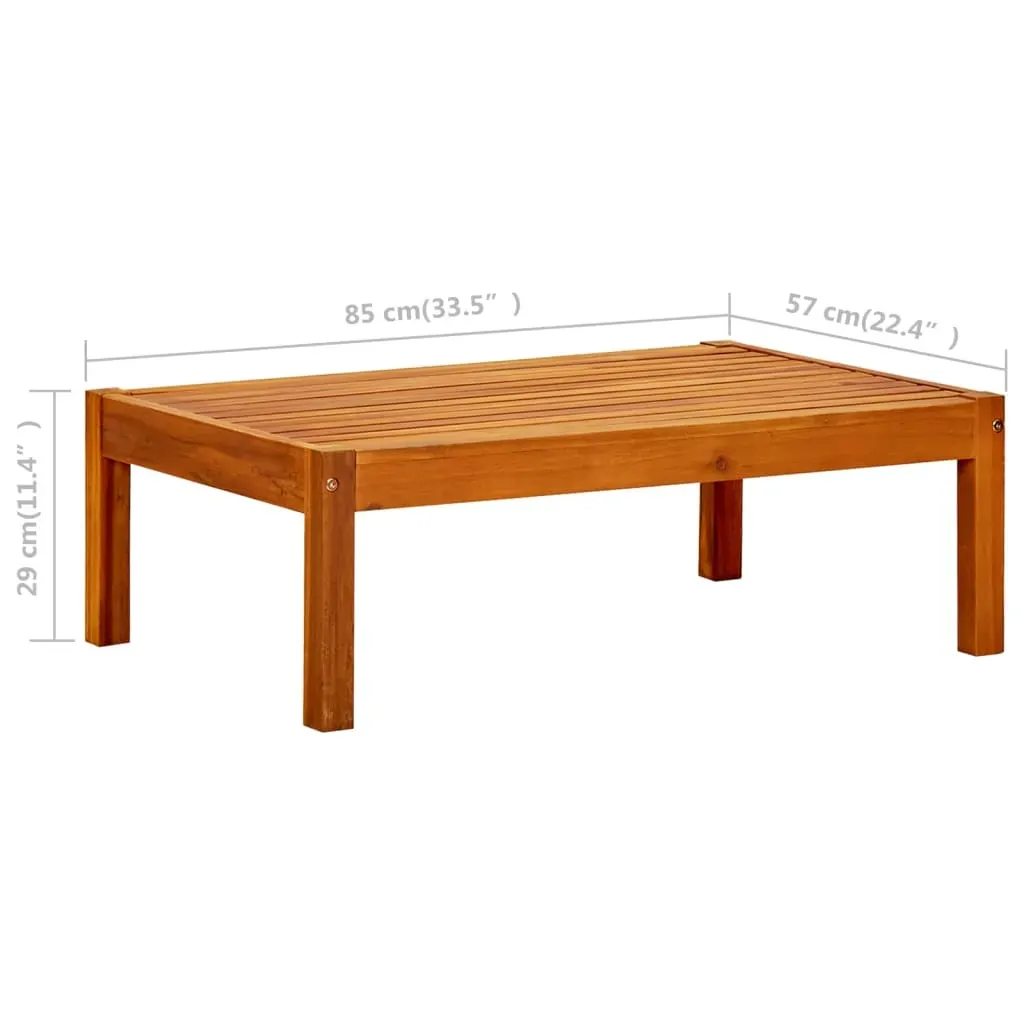 Garden Table 85x57x29 cm Solid Acacia Wood Price