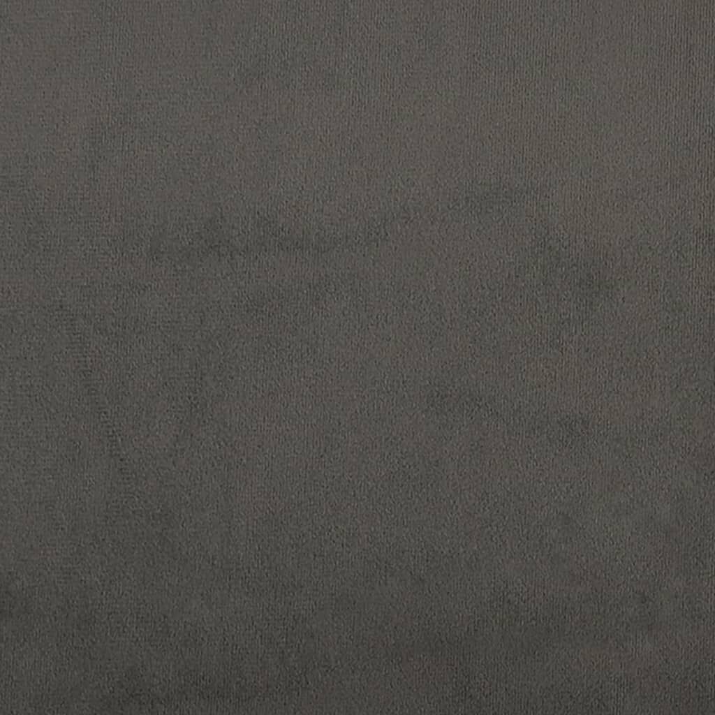 Bed Frame without Mattress Dark Grey Double Velvet Price