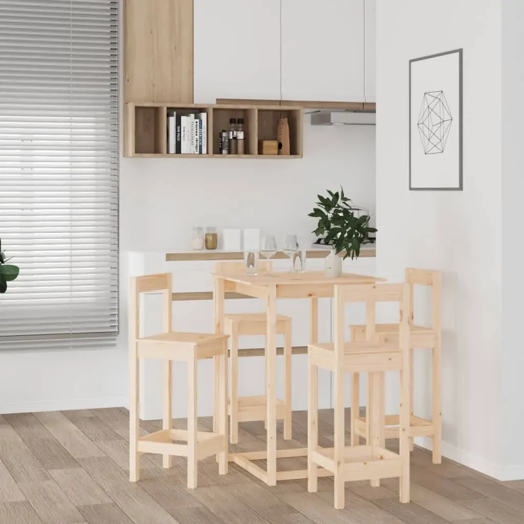 5 Piece Bar Set Solid Wood Pine Price