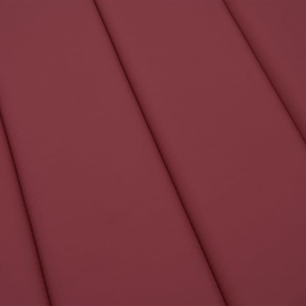 Sun Lounger Cushion Wine Red 200x60x3cm Oxford Fabric Price