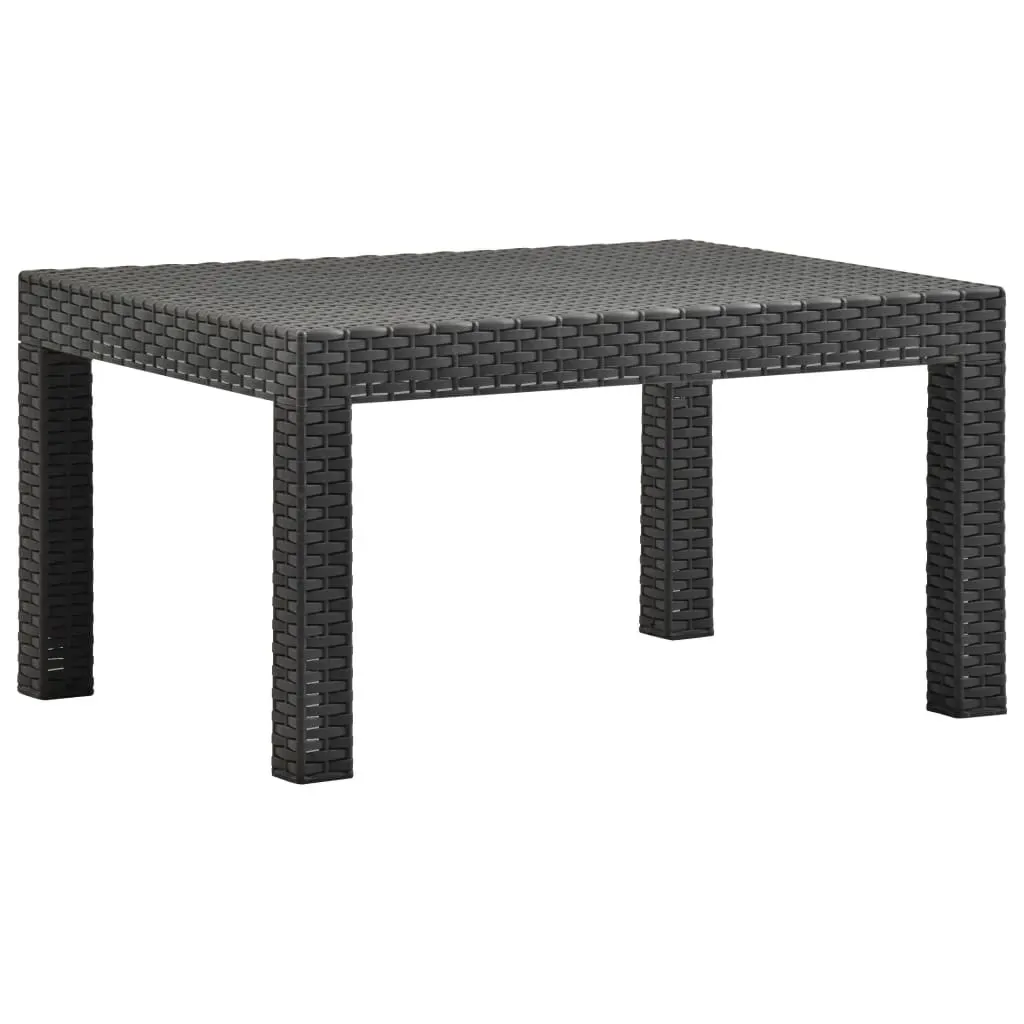 2 Piece Garden Lounge Set with Cushion Rattan Anthracite Price