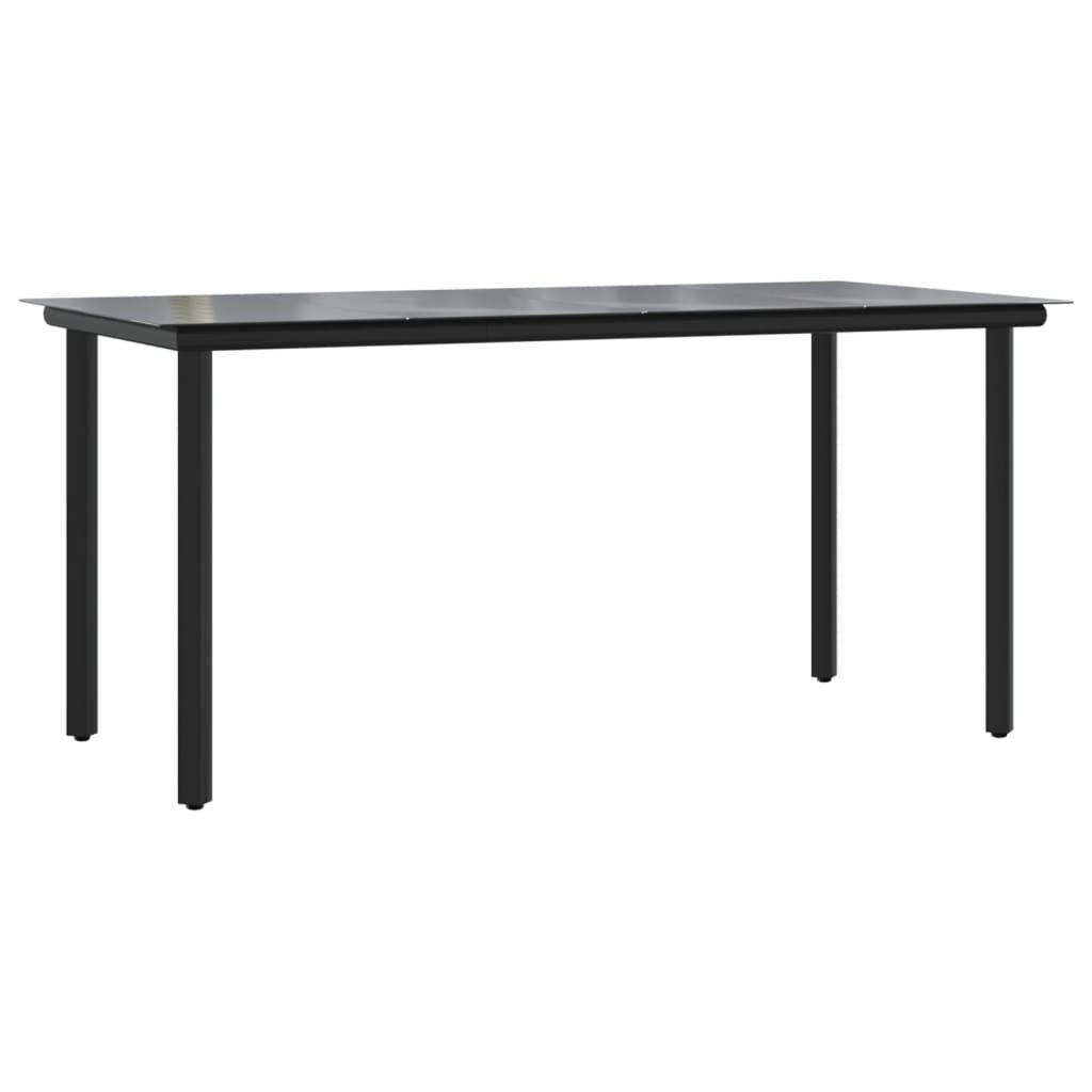 5 Piece Garden Dining Set with Cushions Black Price