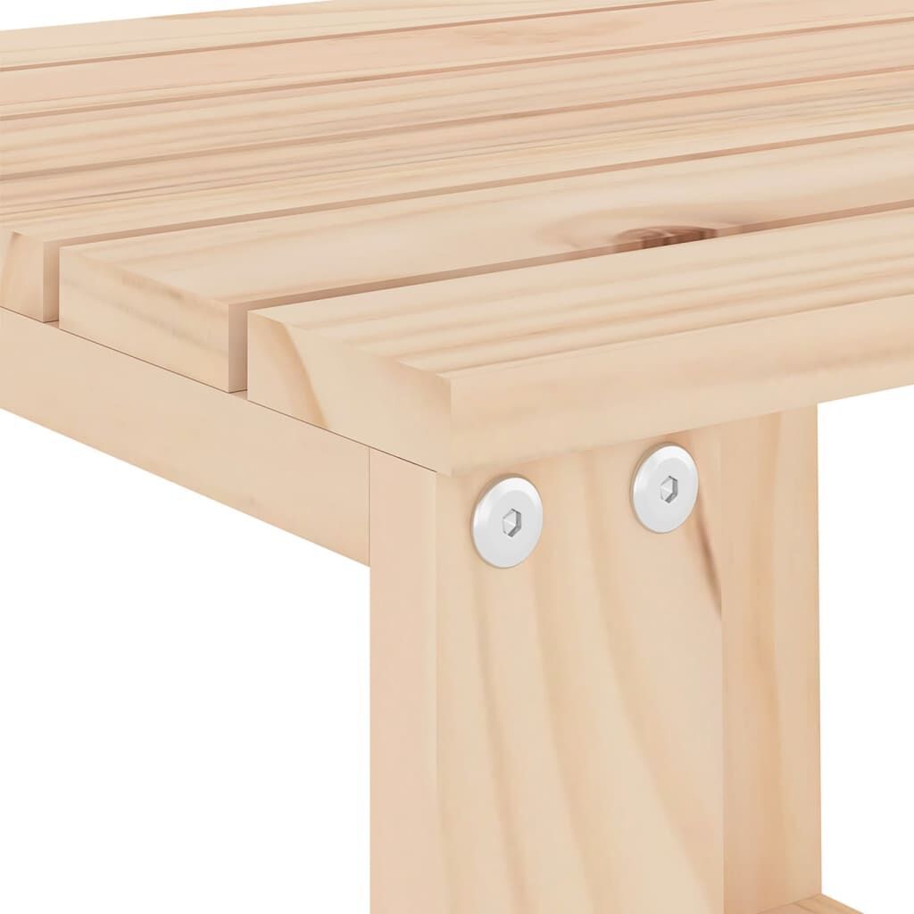 Sun Loungers 2 pcs with Table Solid Wood Pine Price