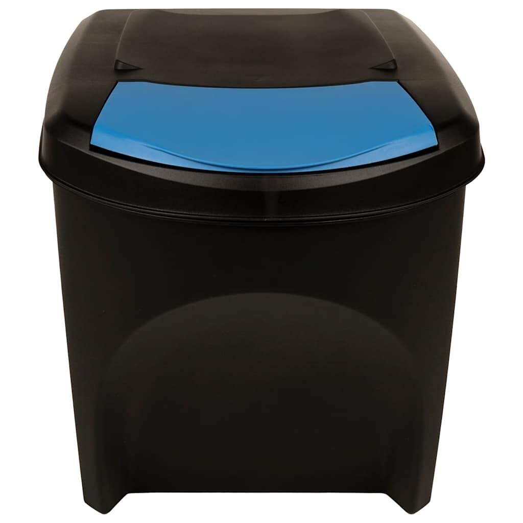 Stackable Garbage Bin Boxes 3 pcs Anthracite 75 L Polypropylene Price
