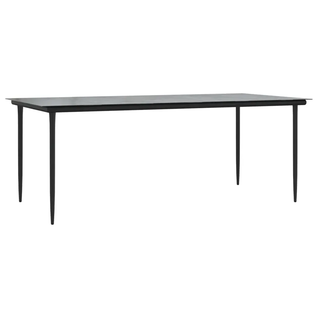 9 Piece Garden Dining Set with Cushions Black and Grey Poly Rattan Price