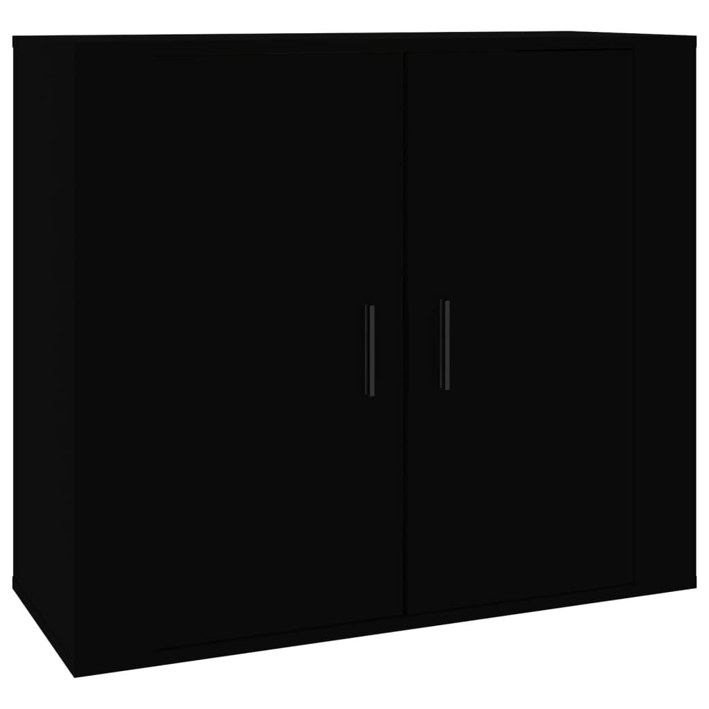 Sideboards 3 pcs Black Engineered Wood Price