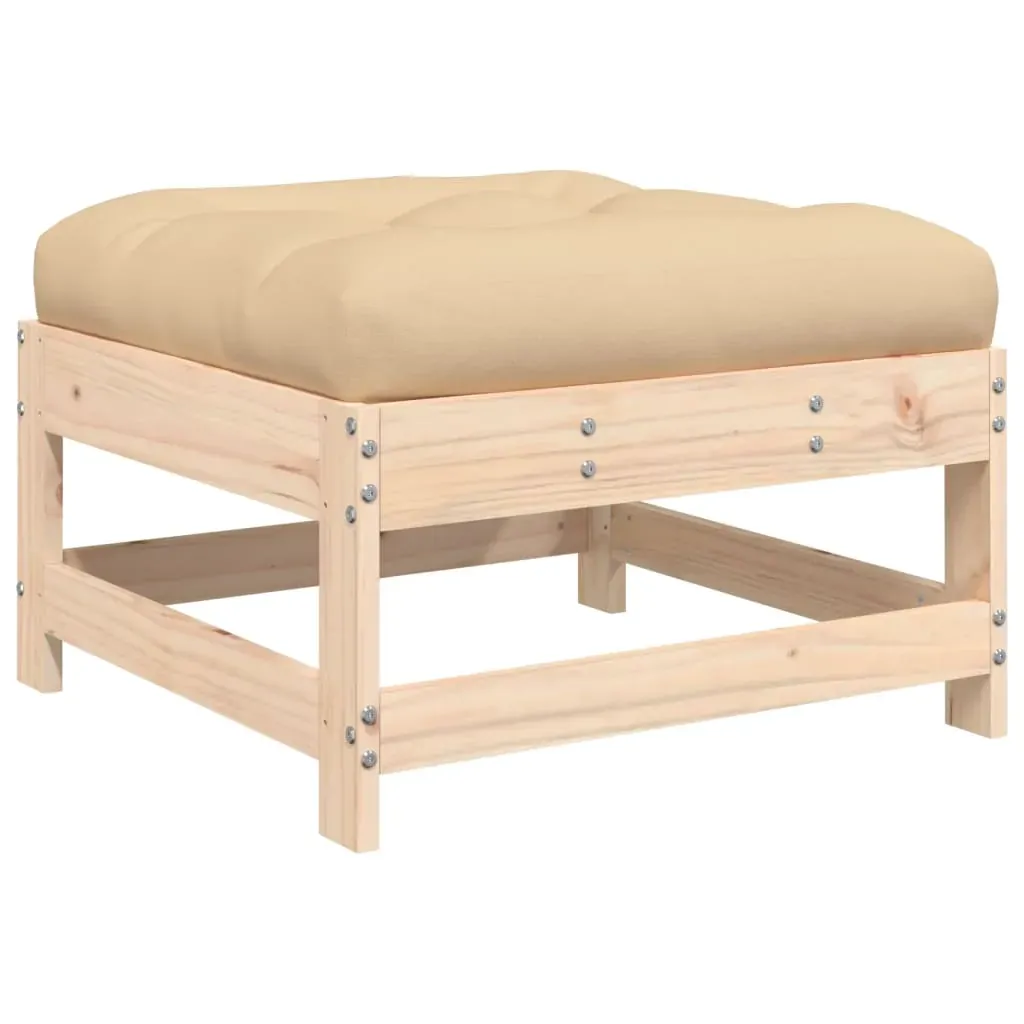 6 Piece Garden Lounge Set with Cushions Solid Wood Price